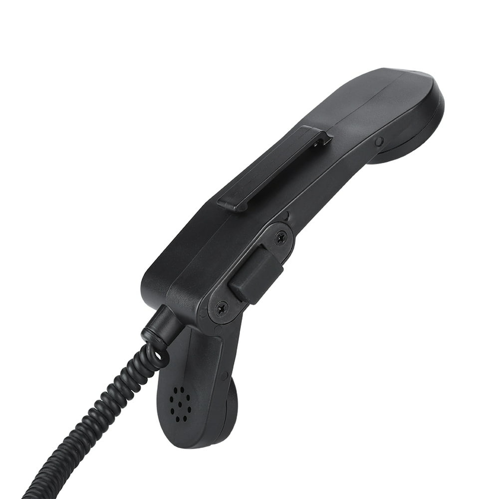 Tebru PTT Speaker Mic, Military Handheld Speaker Mic, 3.5mm Plug Handheld Speaker Mic HiFi Sound