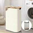 thumbnail image 6 of Inadays Laundry Basket Clothes Laundry Hamper 100L with Lid with Bamboo Handles and A Removable Laundry Bag Large Collapsible Foldable Laundry Hamper for Bedroom, Bathroom, Dorm, Laundry Room, 6 of 7