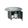 thumbnail image 5 of Walden 44 Round Gas Fire Pit Chat Table with Clear Glass Fire Beads, 5 of 5