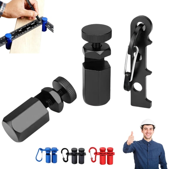 Tall Stair Gauges for Framing Square, Stair Gauge for Circular Saw Guide with Holder, Hex Lock Hooks for Carpentry Stair Stringers