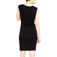 thumbnail image 2 of Rachel Roy Womens Draped Bodycon Dress, Black, Large, 2 of 2
