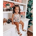 thumbnail image 2 of Dooleck Baby Girl Summer Clothes Infant Toddler Strap Top Floral Bloomer Outfit Set, 2 of 9