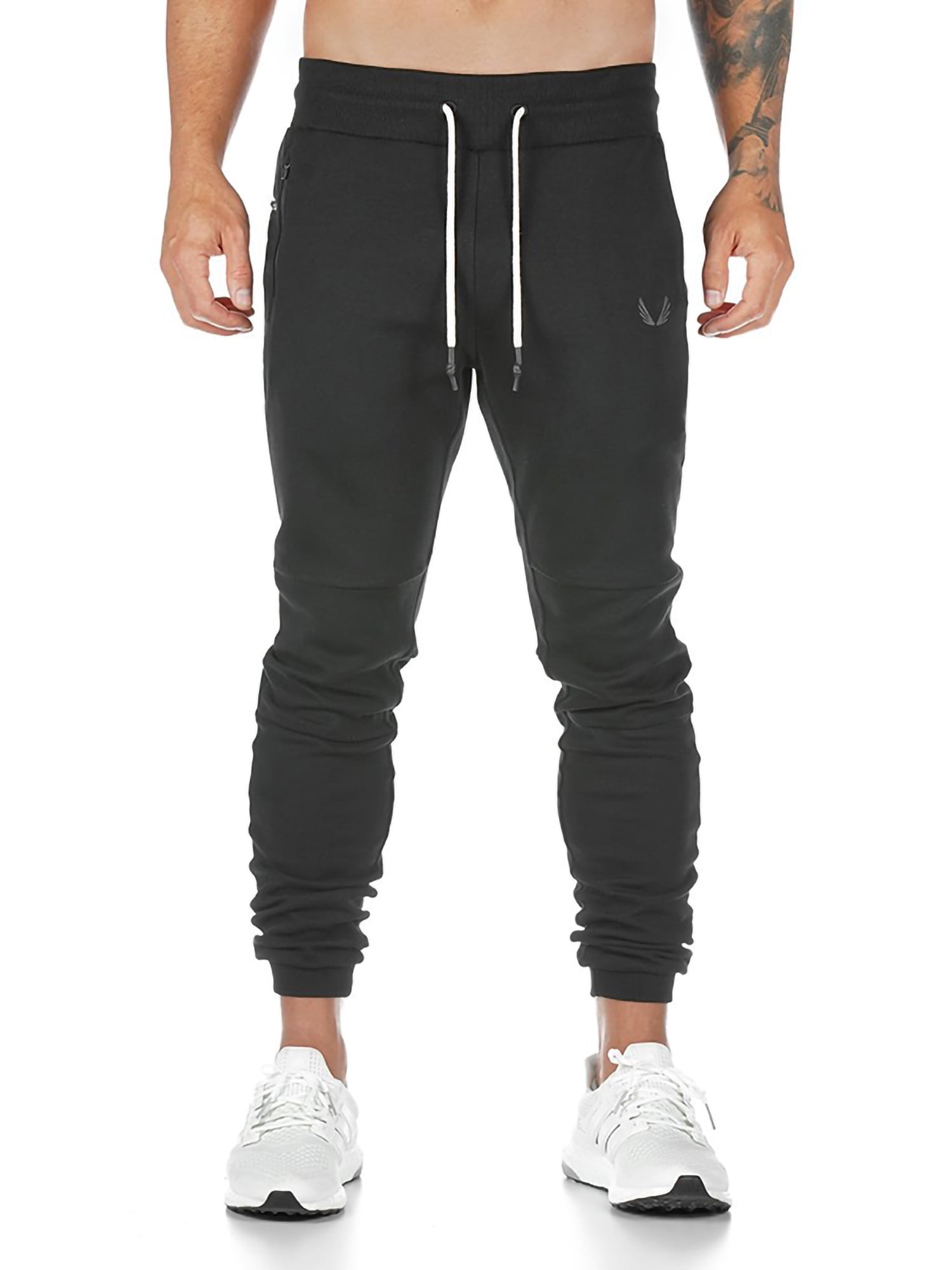 mens track pants with zipper legs