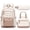 Brown & Beige, variant on 3PCS Teen Backpacks Set with Lunch Pack Pencil Case, Lightweight Waterproof Daypack Travel Bookbag, Light Pink