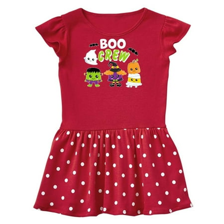 

Inktastic Halloween Boo Crew Trick or Treating Gift Toddler Girl Dress