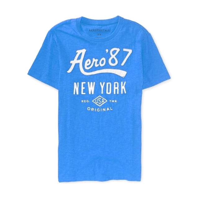 Camiseta gráfica Aeropostale New York 87 azul pequeña
