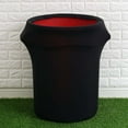 thumbnail image 5 of Efavormart 41-50 Gallons Black Stretch Spandex Round Trash Bin Container Cover, 5 of 10
