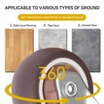 thumbnail image 2 of FACEGA 4Pcs Casters, Lightweight Silent TPR Wheels Heavy Duty Swivel Castor, Durable and Resistant Wheels for Furniture, 2 of 5