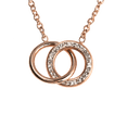 thumbnail image 1 of Collar de Mujer LuckyLy Amy Acero Inoxidable Zirconia Cúbica Rosa UNITALLA, 1 of 6