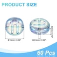 thumbnail image 2 of Uxcell 60 Pack Glass Letter Beads, 10mm Flat Round Alphabet Letter Beads U Initial Letter Spacer Beads for DIY Bracelet Necklace Earring Jewelry Craft Making, Blue Green, 2 of 6