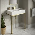thumbnail image 5 of Concorde 30" Rectangle Console Sink with Brushed Gold Legs, 5 of 11