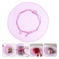 thumbnail image 1 of WEUVEB 50Ud Bolsa Redonda De Organza Rosa Con Lentejuelas Para Envoltura De Regalos Y Almacenamiento, 1 of 6