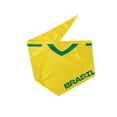 thumbnail image 4 of One Paw, 2-Pack Soccer Bandana Set for Pets, Team Brazil, Lightweight, Yellow, for Dogs and Cats, 4 of 10