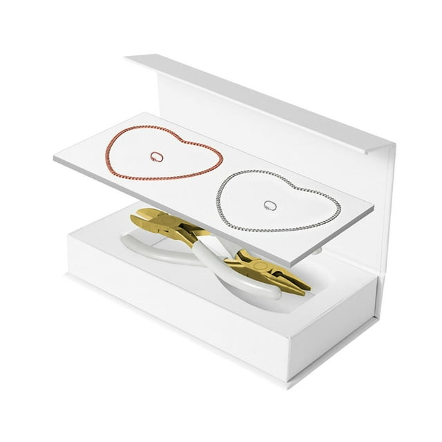 Kit de pulseras permanentes, herramientas para hacer pulseras para la familia, mujeres, hombres y amistad. plata y oro rosa