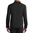 thumbnail image 3 of INSPIRE CHIC Men's Long Sleeve Button Down Solid Color Business Formal Dress Shirt S Black, 3 of 4