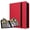 Red, variant on Trading Card Binder 9 Pocket Pages, Sports Hockey Card Binder Collector Side-loading Baseball Card Holder Binder with Sleeves 20 Sheets 360 Game Card Book Binders for Soccer Basketball Cards