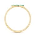 thumbnail image 2 of Rosec Jewels Lab Grown Emerald Promise Ring for Women - Baguette Emerald 3 Stone Ring - AAAA Quality Certified, 10K Yellow Gold, US 12.00, 2 of 8