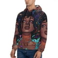 thumbnail image 3 of Sigee Cosmic Garden Woman Portrait for Men's Pullover Hoodie Sweatshirts Adult Casual Long Sleeve Sweatshirts ,Sizes S-4XL-Small, 3 of 7
