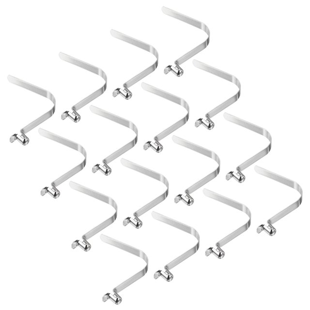 Unique Bargains Pinces à Ressort pour Pagaies de Kayak 8x5,5 mm, Bouton Creux, Goupille Simple, Clips de Ressort de Tube de Verrou pour Mât de Tente, Lot de 16