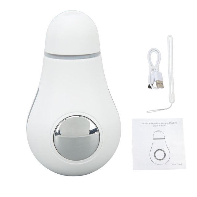 Dispositivo de sueño portátil de microcorriente, dispositivo inteligente de ayuda para dormir, repelente de mosquitos, para viajes en casa, color blanco