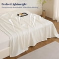 thumbnail image 3 of PHF Ultra Soft Waffle Weave Blanket Queen Size for Bed, Lightweight and Breathable Blanket, Perfect for Hot Sleepers, 90"x 90", Coconut White, 3 of 8