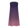 thumbnail image 5 of Ahuyic Womens Summer Casual Dress,Womens Plus Size Dress,Womens Solid Color Printing Casual Sleeveless Loose Fitting Dress With Pockets,Purple,S, 5 of 5