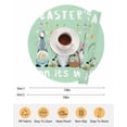 thumbnail image 6 of 13 Inch Round Placemats Set of 4, Green Gnomes Easter Non Slip Heat Insulation PP Table Mats, Eggs Botanical Carrot Pastoral Washable Place Mats for Kitchen Dining Party Table Decor, 6 of 7