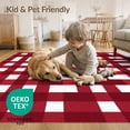 thumbnail image 4 of ODIKA 2'x3' Washable Doormat Non-Slip, Low Pile Plaid Striped Crosshatch Covering Checked Checkered Christma for Entryway, Kitchen, Laundry Room, 4 of 7