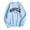 Light Blue, variant on Tanghaowl Women Sweatshirt Letter Print Oversize Crewneck Long Sleeve Pullover Top with Soft Warm Thermal Fabric Pink S