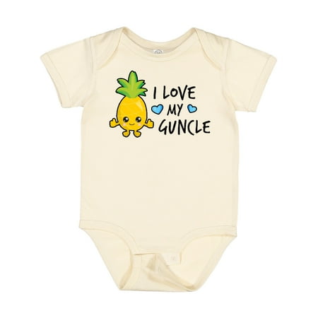 

Inktastic I Love My Guncle with Pineapple Gift Baby Boy Bodysuit
