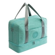 Wet Dry Separation Bag Men Waterproof Clothing Storage Handbag Sports Gym Fitness Travel Tote, Blue