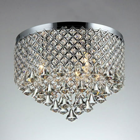 Bright Chrome Flush - Warehouse of Tiffany X6611-3 Trey Flush Mount