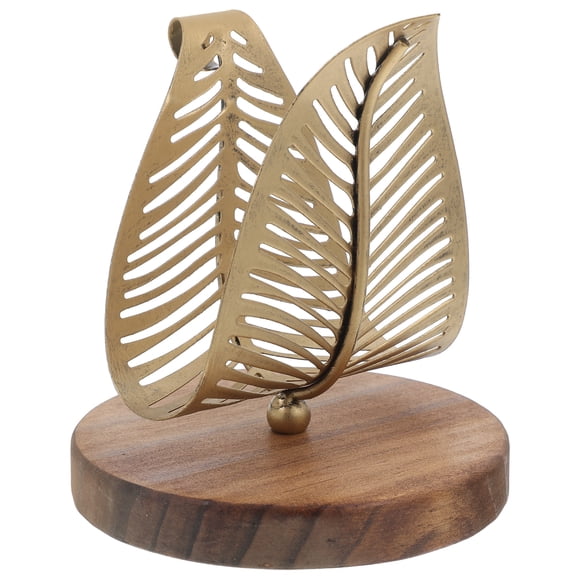 GOOHOCHY Serviteur en Métal en Forme de Feuille, base de Plaque, Distributeur de Jouets de Table, Organisateur de Serviteurs pour Salon et Restaurant.
