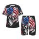 thumbnail image 1 of Balery Largemouth Bass Fish in USA Conjunto de Pijama Infantil de Manga Corta con Estampado – Ropa de Dormir de Algodón Suave-3X-Large, 1 of 6