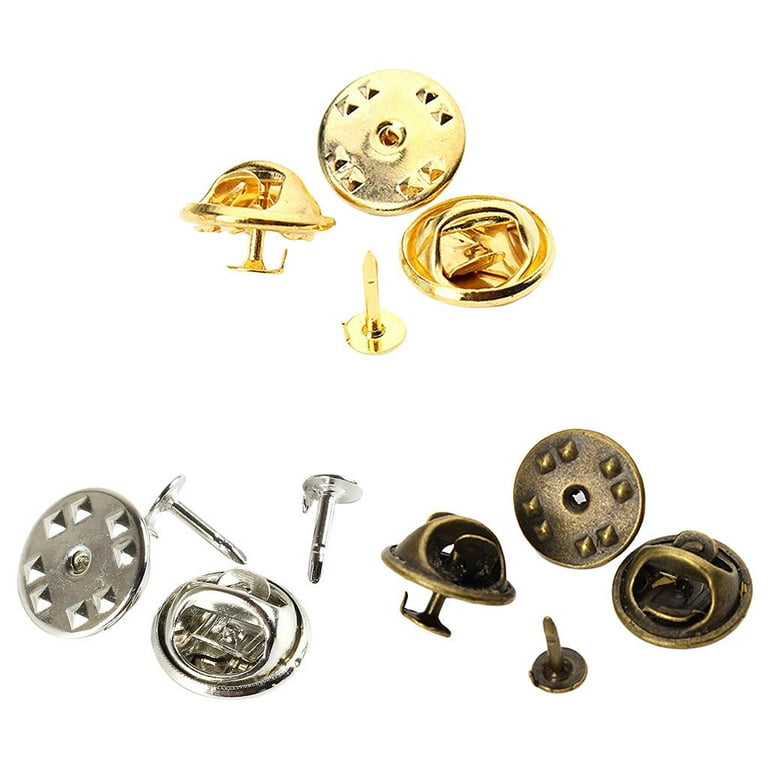 Wholesale BENECREAT 60 Count Platinum Colors Clutch Pin Backs with Tie  Tacks Blank Pins Kit 