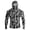 Green, variant on Men's Camo Fishing Hoodie with Built-in Face Mask and Thumbhole Cuffs Featuring UPF 50  Sun Protection Long Sleeve Performance Shirt Black L