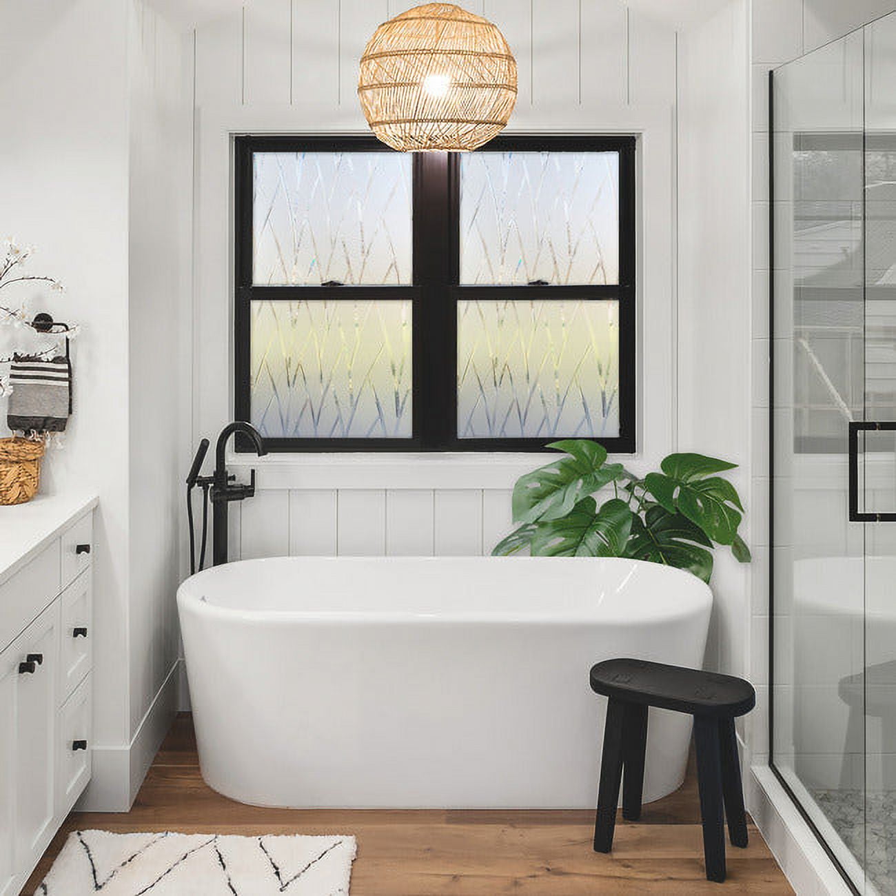 (2 pack) RoomMates Bamboo Privacy Window Film 24 in x 74 in