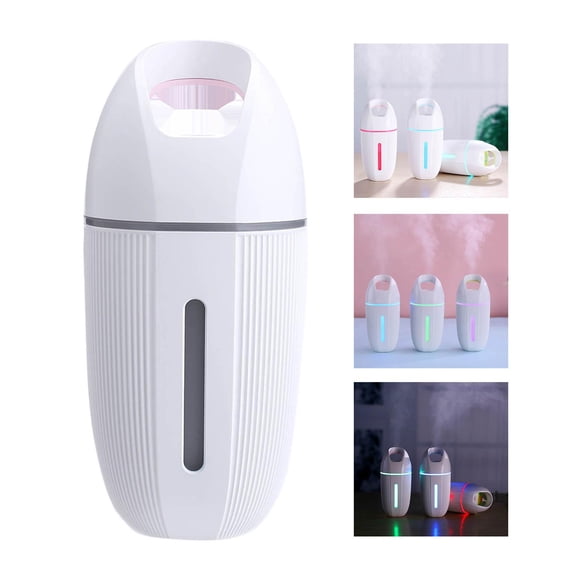 Humidificador portátil, difusor de aceite esencial de , ambientador de aire con atomizador silencioso, silenciosa para dormitorio, Rosa