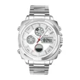 thumbnail image 1 of Reloj De Hombre Análogo y Digital Steiner Cuadrado Numeros LED Acero Inoxidable Plateado, 1 of 4