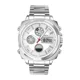 thumbnail image 1 of Reloj De Hombre Análogo y Digital Steiner Cuadrado Numeros LED Acero Inoxidable Plateado, 1 of 4