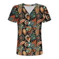 thumbnail image 7 of ATENAR T Shirts for Women Printed Soft Womens Shirts Lightweight Tee Brown L, 7 of 7