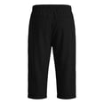 thumbnail image 6 of CHUMUD Men's Cotton Shorts Relaxed Fit Loose Drawstring Elastic Waist Baggy Capris Summer Casual with Pockets Outdoor, 6 of 6