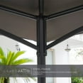 thumbnail image 5 of GRANDPATIO 10x13 Ft Gazebo Double Soft Top All-Weather Canopy Anti-UV Shelter with Privacy Curtains and Netting for Patio, Deck, Backyard, Garden, Lawns, 5 of 8