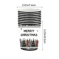 thumbnail image 3 of Luoshdecor Christmas Paper Cup,16 Pcs Black Plaid Disposable Snow Forest Cup for Winter Dinner Party Family Gatherings, 3 of 6