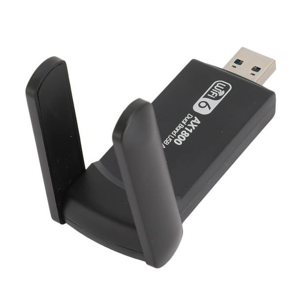 Adaptador USB WiFi 6, Adaptador De Red Inalámbrico De Alta Velocidad Plug And Play Estable De 1800Mbps 2,4G 5G Para 10 11
