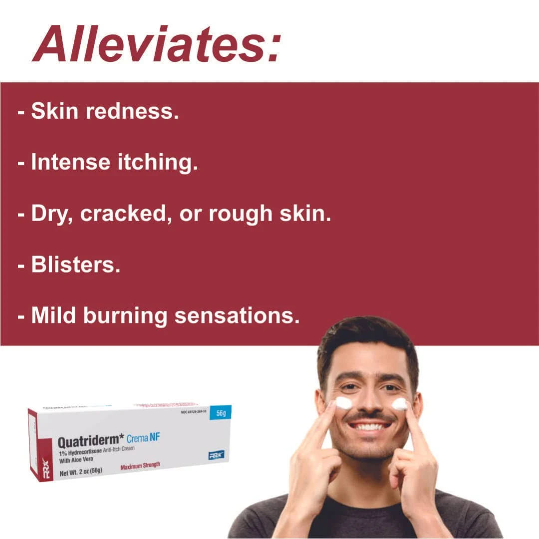 Quatriderm Ointment 2oz – Skin Relief Cream for Redness, Dryness, and Irritated Skin-Unisex Cream