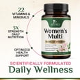 thumbnail image 6 of Multivitamin for Women - Complete Multi Vitamin with Vitamins A, C, D, E, B6, B12, Zinc, Calcium & Magnesium, Womens Daily Multimineral Supplement for Hair Skin and Nails Health Support - 60 Capsules, 6 of 10