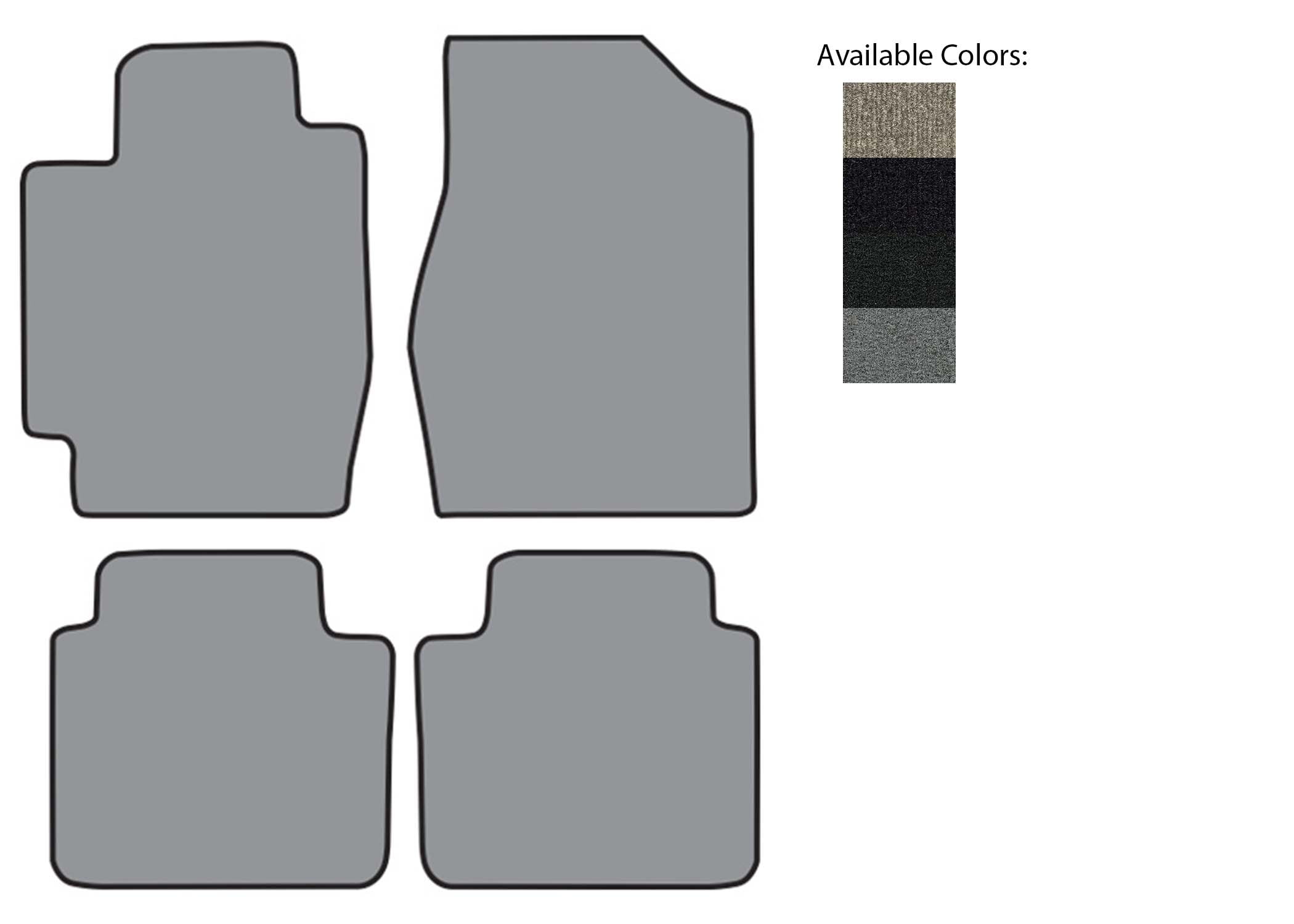 20022006 Toyota Camry Floor Mat 4pc (FM307 FM307R) 879A Dark Slate