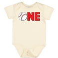 thumbnail image 3 of Inktastic One with Baseball Baby's First Birthday Boys or Girls Baby Bodysuit, 3 of 5
