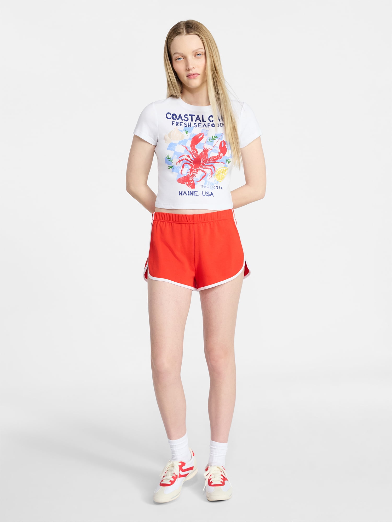 No Boundaries Knit Jersey Shorts, 2" Inseam, Women's XXS-XXL